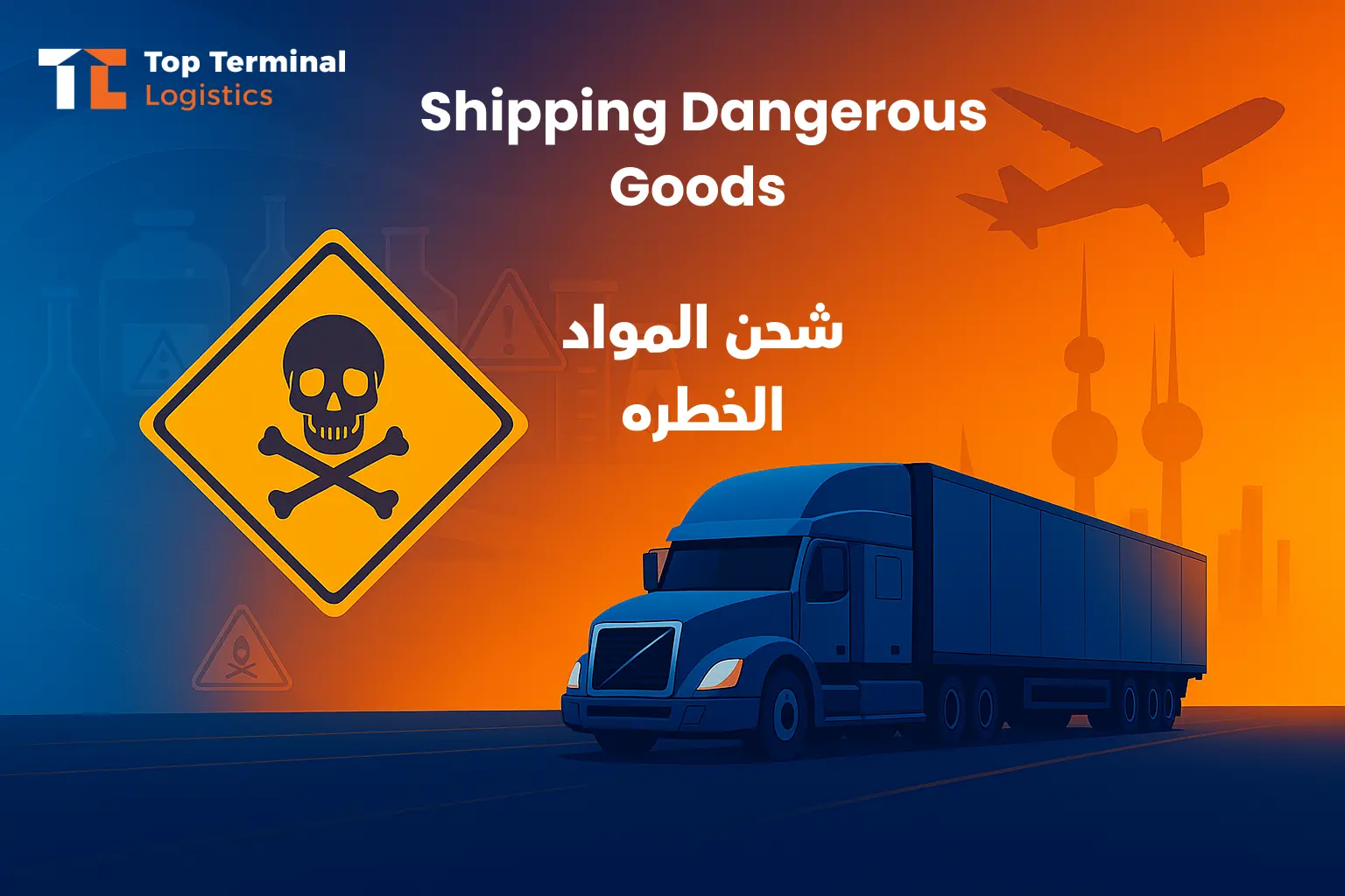 مدونة توب تيرمنال لوجستيك – تخليص المواد الخطرة من الإمارات إلى الكويت – الدليل التنظيمي من توب تيرمنال لوجستيك