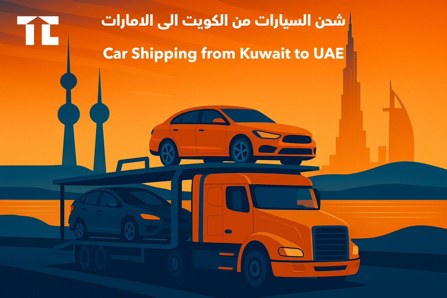 شحن السيارات من الكويت إلى الإمارات – دليل التخليص والتسليم
