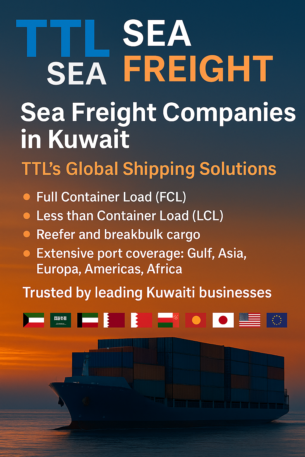 Sea Freight Companies in Kuwait – TTL’s Global Shipping Solutions